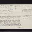 Laggangarn, NX27SW 4, Ordnance Survey index card, page number 1, Recto