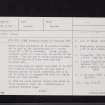 Torhousekie, NX35NE 14, Ordnance Survey index card, page number 1, Recto