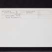 Cairnhead Mote, NX43NE 4, Ordnance Survey index card, Recto