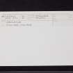 Craiglemine, NX43NW 11, Ordnance Survey index card, Recto