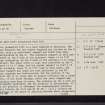 Burrow Head, NX43SE 1, Ordnance Survey index card, page number 1, Recto