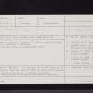Glenlochar, NX76SW 6, Ordnance Survey index card, Recto