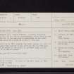 Little Richorn, NX85NW 2, Ordnance Survey index card, page number 1, Recto