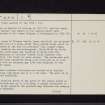 Tibbers Castle, NX89NE 2, Ordnance Survey index card, page number 2, Verso
