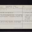Mainsriddle, NX95NE 2, Ordnance Survey index card, page number 1, Recto