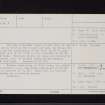 Carzield, NX98SE 8, Ordnance Survey index card, page number 2, Verso