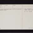 Lag's Tomb, NX98SW 9, Ordnance Survey index card, page number 2, Verso
