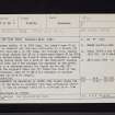 Rockhall Mote, NY07NE 1, Ordnance Survey index card, page number 1, Recto