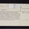 Catherinefield, NY08SW 18, Ordnance Survey index card, page number 1, Recto
