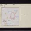 Davie's Kirk, NY09SW 5, Ordnance Survey index card, page number 2, Recto
