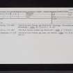 Annan, NY16NE 13, Ordnance Survey index card, Recto