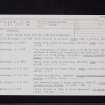 Burnswark, NY17NE 2, Ordnance Survey index card, page number 2, Recto