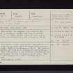 Moss Castle, NY17SW 4, Ordnance Survey index card, Recto
