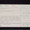 Broomhillbank Hill, NY19SW 9, Ordnance Survey index card, Recto