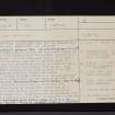 Birrens, NY27NW 4, Ordnance Survey index card, page number 1, Recto