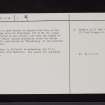 Kirkconnel, Fair Helen's Cross, NY27NW 9, Ordnance Survey index card, page number 2, Recto