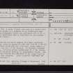 Kirkconnel, Waterbeck, NY27NW 15, Ordnance Survey index card, page number 1, Recto