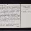Kirkconnel, Waterbeck, NY27NW 15, Ordnance Survey index card, page number 2, Verso