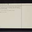 Newland Hill, NY28NE 1, Ordnance Survey index card, page number 2, Verso