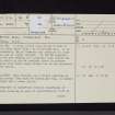 Booth's Burn, Kirkslight Rig, NY28NW 10, Ordnance Survey index card, page number 1, Recto