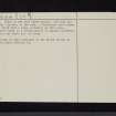 Booth's Burn, Kirkslight Rig, NY28NW 10, Ordnance Survey index card, page number 2, Verso