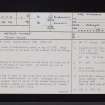 Nether Mumbie, NY37NE 1, Ordnance Survey index card, page number 1, Recto