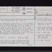 Woodslee, NY37SE 7, Ordnance Survey index card, page number 1, Recto