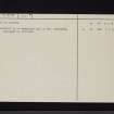 Westerhall, NY38NW 10, Ordnance Survey index card, page number 2, Verso