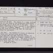 Sorbie, NY39SE 11, Ordnance Survey index card, page number 1, Recto