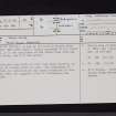 Tinnis Burn, NY48SE 10, Ordnance Survey index card, page number 1, Recto