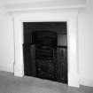 Interior. Fireplace with register grate