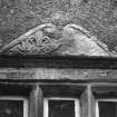 Harden House
Detail of fragment of pediment set above mullioned window in East Wall of 19th century addition