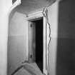 Minto House, interior
View of external door surround in vaulted apartment at South end of North wing, in basement