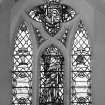 Interior.
View of stained glass window.