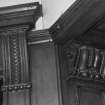 Interior.
Detail of carved woodwork on pilaster heads.