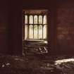 Interior.
View of house in ruinous state prior to demolition work.