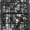Interior. Chancel stained glass windows by Morris and Gertrude Alice Meredith Williams c.1923 detail of St George