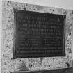 Interior.
Entrance hall, detail of Great War memorial plaque.