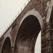 Tarrasfoot Viaduct. Detail of spans and springers on SW elevation from SE bank.