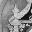 Interior.
Queensberry Monument, detail of urn.