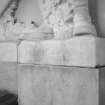 Interior. Detail of marble relief showing sculptor's name: "Hermon Cawthra R.B.S."