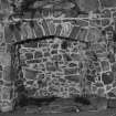 Interior.
Tower, first floor, detail of fireplace.