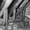 Roof interior: detail of ashlaring and ?mast support