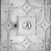 Plan view of plaster ceiling in the East room, 1st floor