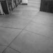 Interior. Concrete floor. Detail.