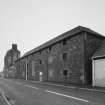 View of Duty Free Warehouse on NE side of former distillery, beside Distillery Street