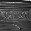 Detail of panelling with crossed keys (St Peter)