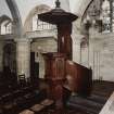 All Saints Episcopal Church, interior.  View of pulpit from South East.