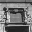 Dee Street entrance, door pediment and 1905 date stone, detail