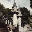 Aberdeen, 51 College Bounds, Powis Lodge Gates.
View of turreted gateway to University from South-East.